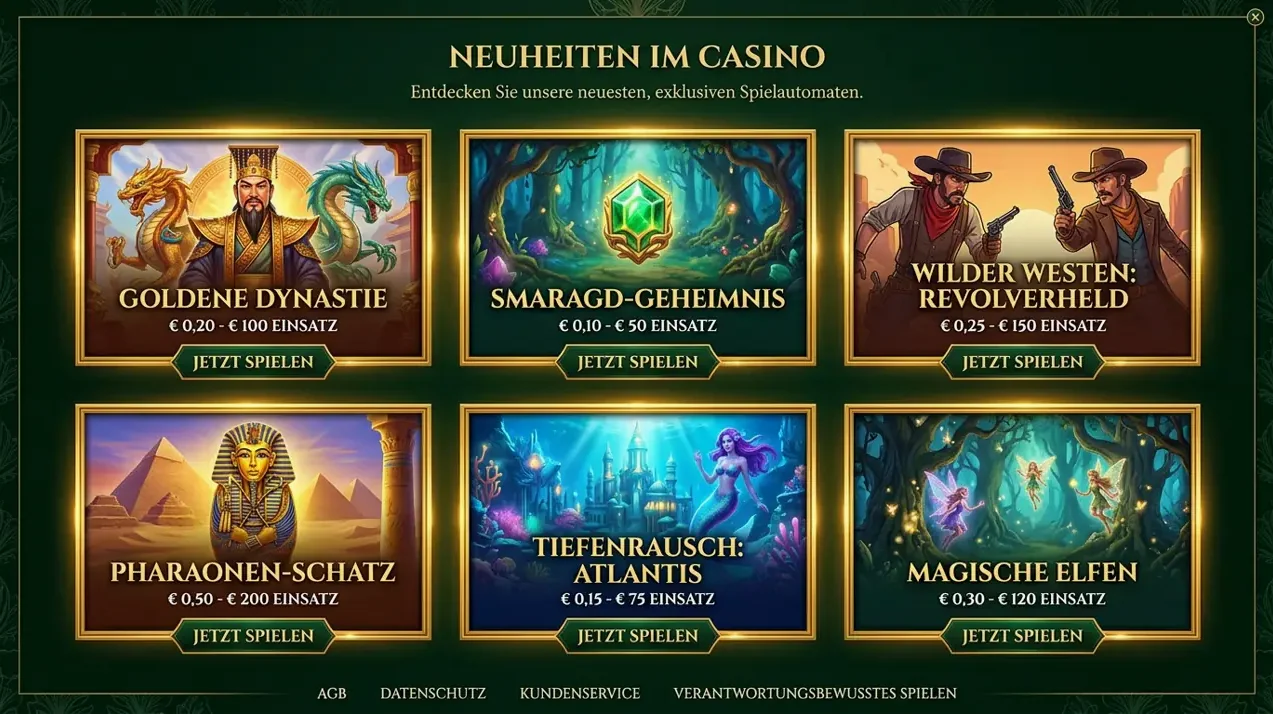 Neu & Crash Games im Spincastle