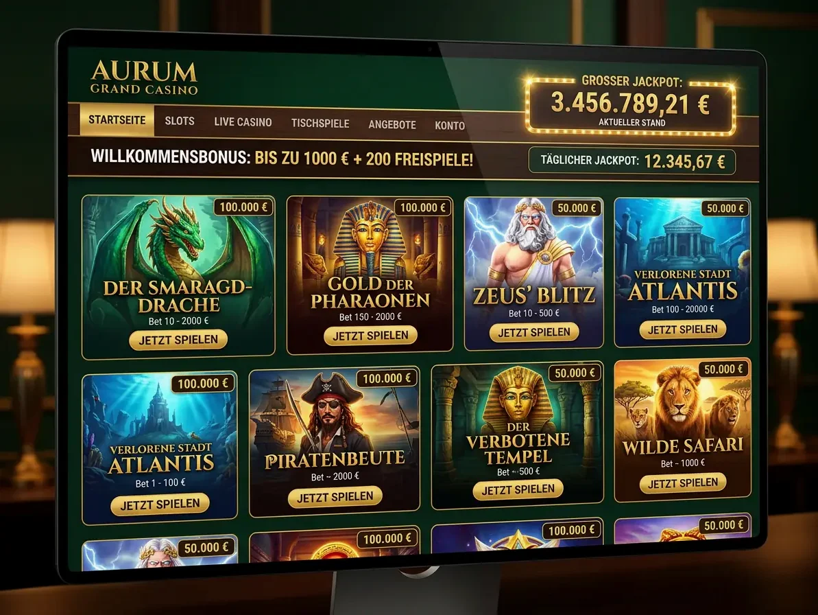 Spincastle — Spielsaal und Angebot